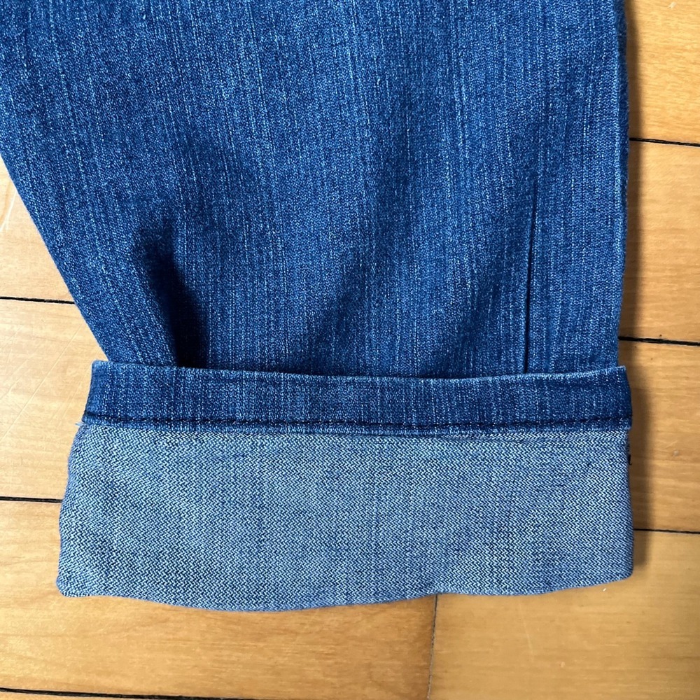 True Religion Joey Big T Blue Denim Cropped Jeans Made in USA Size 26 Low Rise - Picture 10 of 11